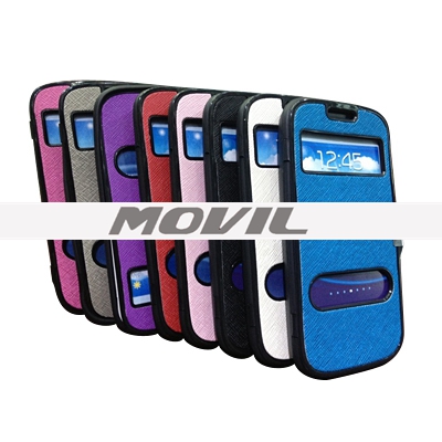 SCB-221 Fundas con ventana de vista para Samsung S3 I9300 SCB-221-4